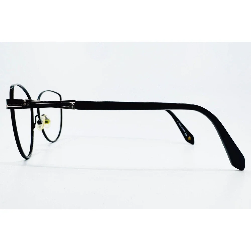 Bulova Eyeglasses Women Black Gold Grand Rivers Cat Eye 54-16-140